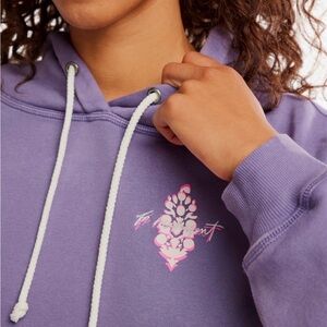 FP Movement by Free People in color Graphite Combo Hoodie with Graphic